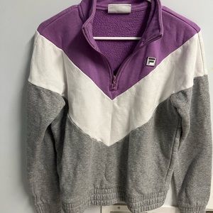 Vintage fila quarter zip purple excellent condition small women’s
